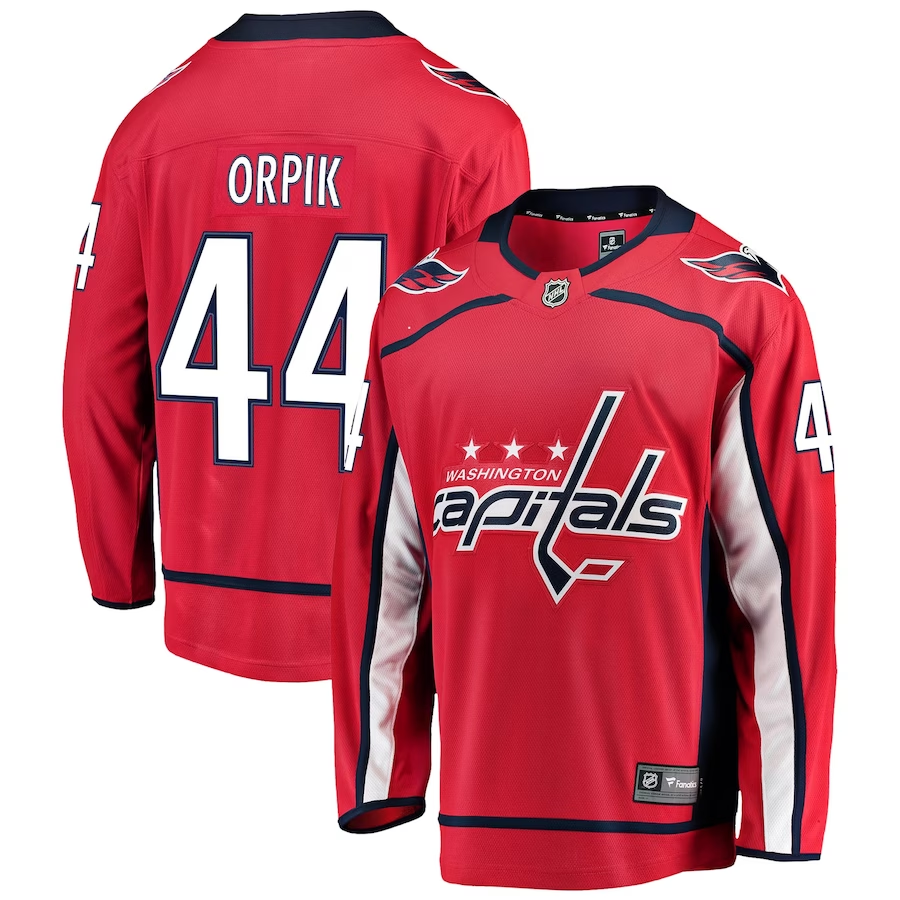 Men's Washington Capitals Brooks Orpik #44 Red Breakaway Home Jersey